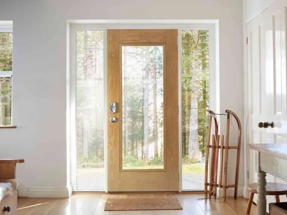 Entry door with sidelights installed by Vista Home Improvement